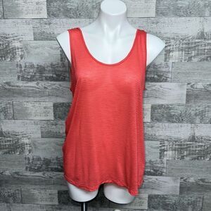 Lush Semi Sheer Striped Tank, Medium, NWOT